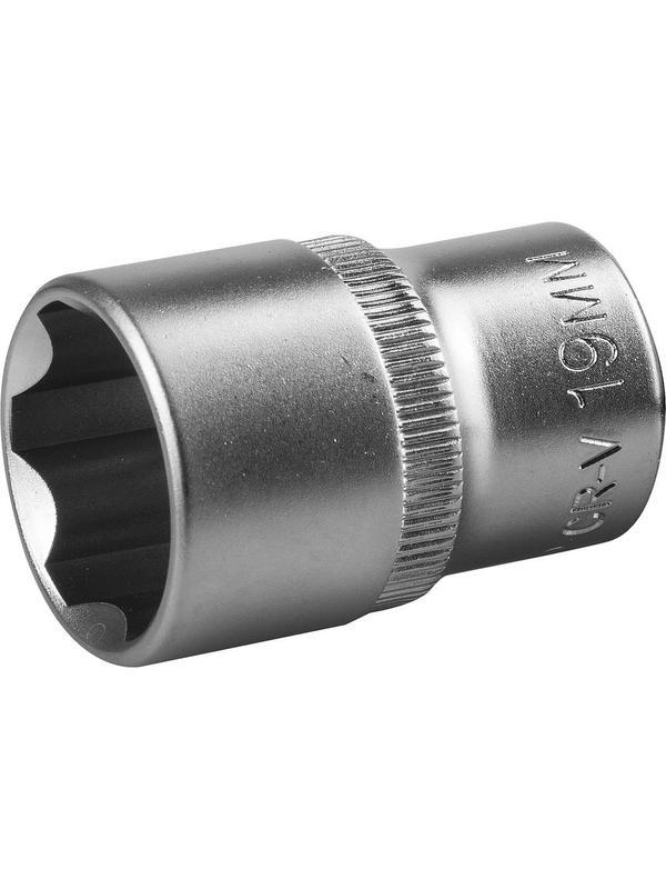 ЗУБР SUPER LOCK, 1/2″, 19 мм, торцовая головка (27725-19)