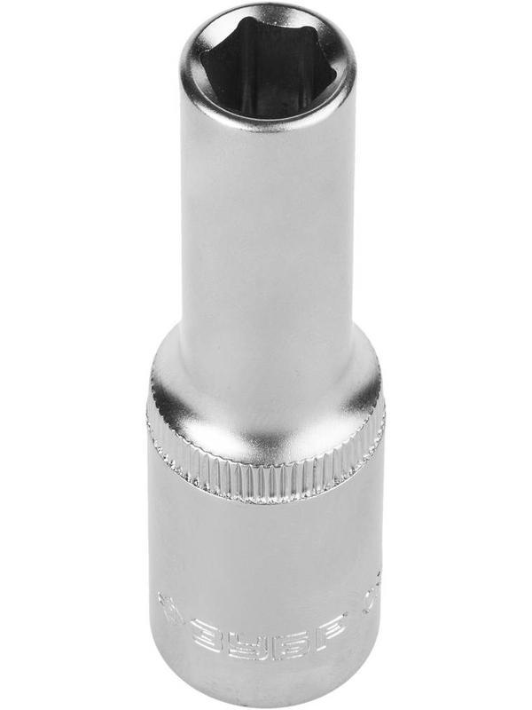 ЗУБР FLANK, 1/2″, 10 мм, удлиненная торцовая головка (27726-10)