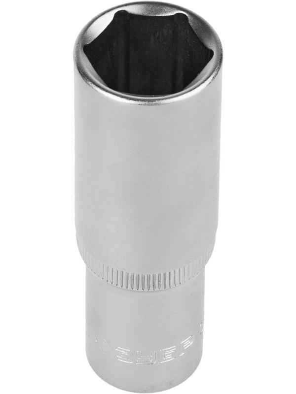 ЗУБР FLANK, 1/2″, 19 мм, удлиненная торцовая головка (27726-19)