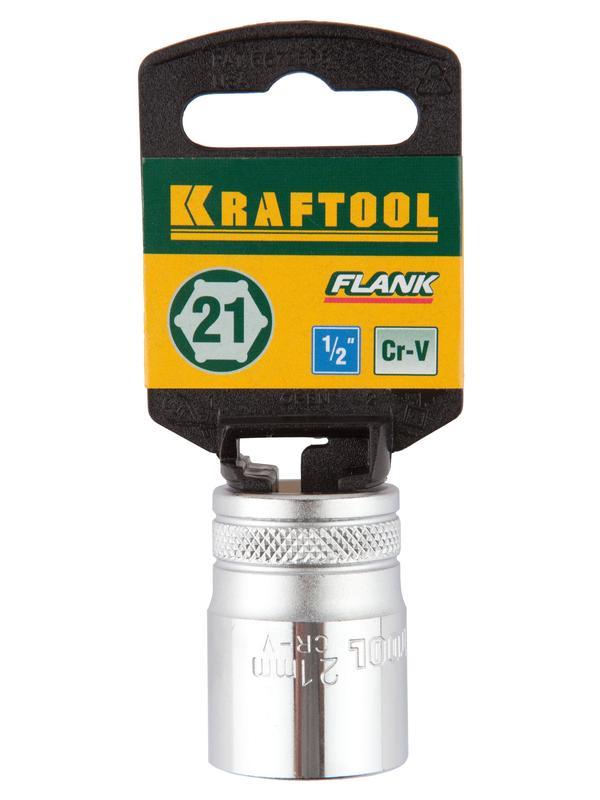 KRAFTOOL FLANK, 1/2″, 21 мм, торцовая головка (27805-21)