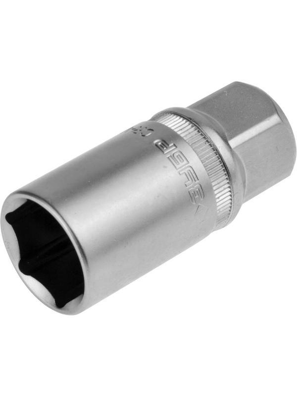 ЗУБР 1/2″, 21 мм, свечная торцовая головка с резиновой вставкой (27728-21)