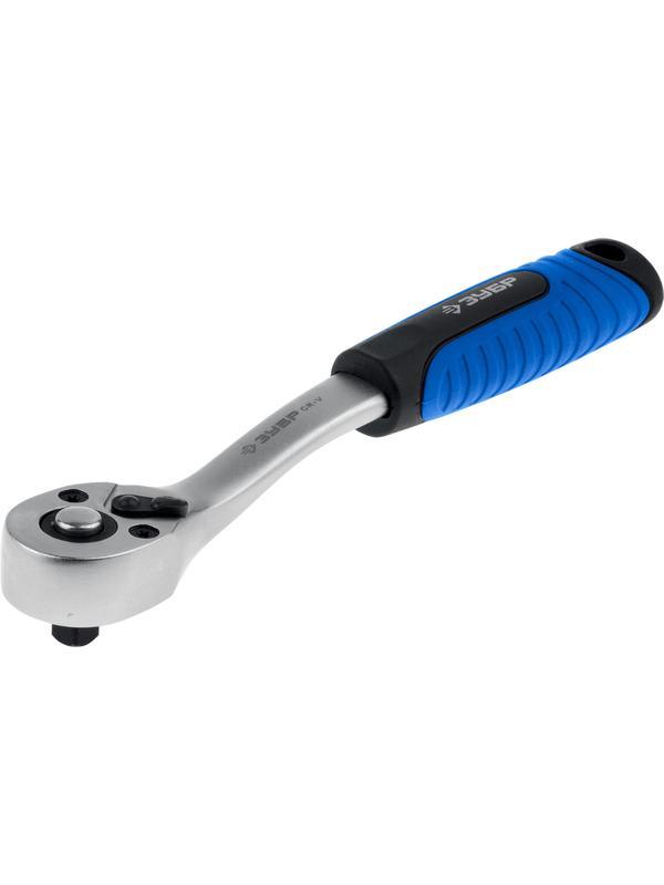 ЗУБР 1/4″, 72 зубца, трещотка для торцовых головок (27730-1/4)