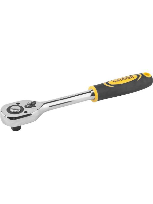 STAYER 1/2″, 45 зубцов, трещотка для торцовых головок, Professional (27786-1/2)