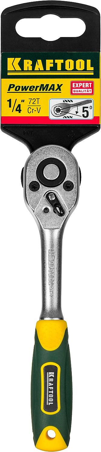KRAFTOOL 1/4″, 72 зубца, трещотка для торцовых головок (27791-1/4)