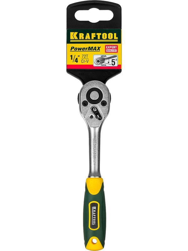 KRAFTOOL 1/4″, 72 зубца, трещотка для торцовых головок (27791-1/4)