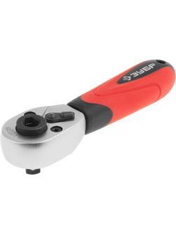 ЗУБР 1/4″, трещотка для торцовых головок и бит (27735-1/4)