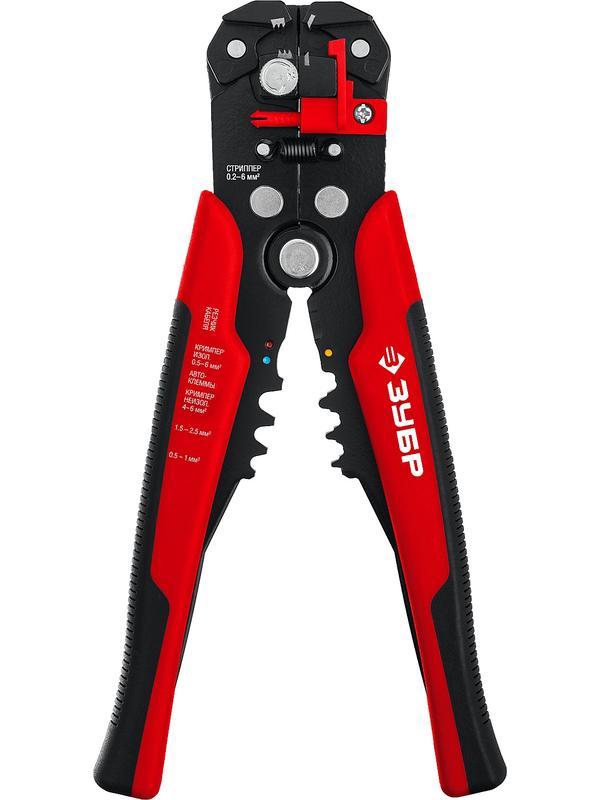 ЗУБР ТМ-1, 0.2 - 6 мм2, автоматический стриппер с винтом микронастройки (22645)