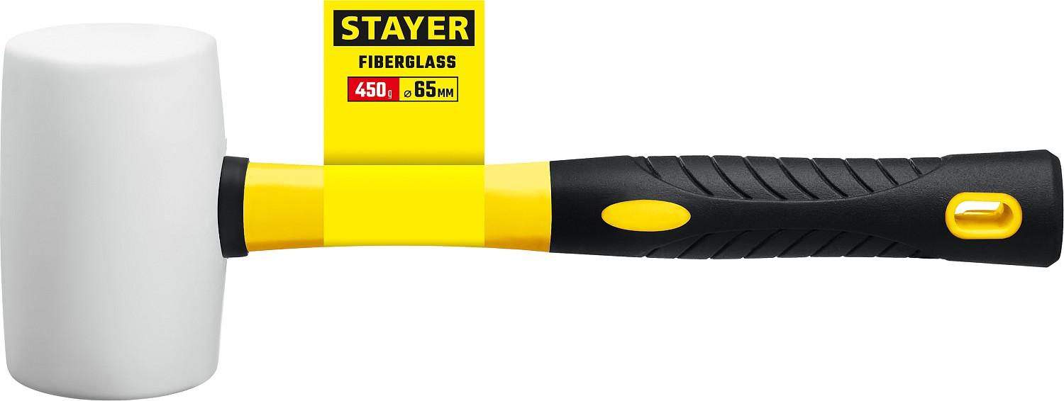 STAYER 450 г, белая, резиновая киянка, Professional (20533-450)