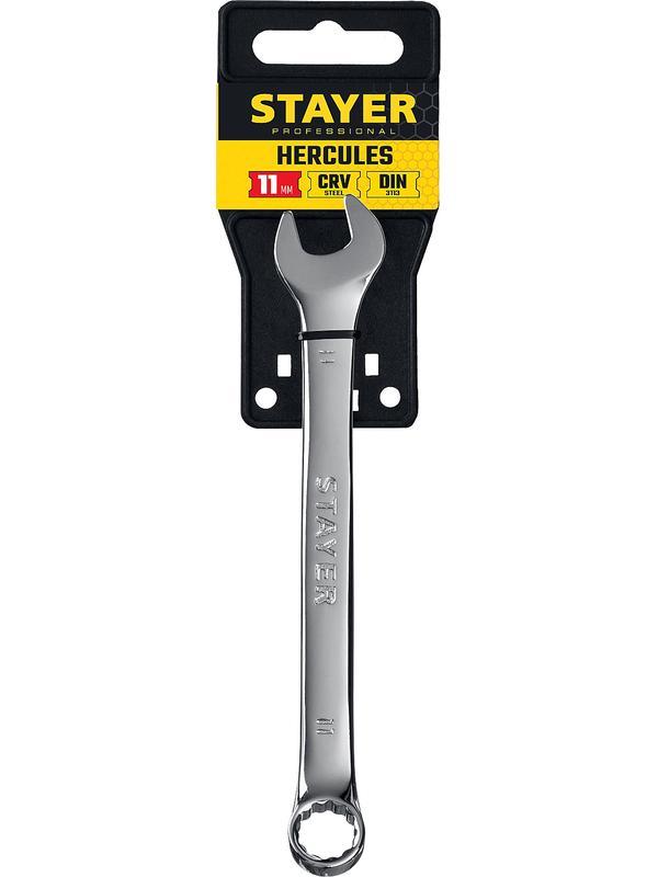 STAYER HERCULES, 11 мм, комбинированный гаечный ключ, Professional (27081-11)