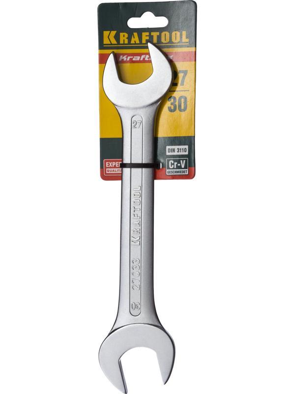KRAFTOOL 27 х 30 мм, рожковый гаечный ключ (27033-27-30)