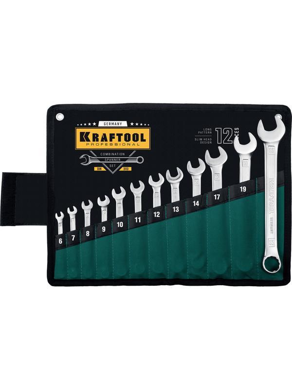 KRAFTOOL 12 шт, 6 - 22 мм, набор комбинированных гаечных ключей (27079-H12)