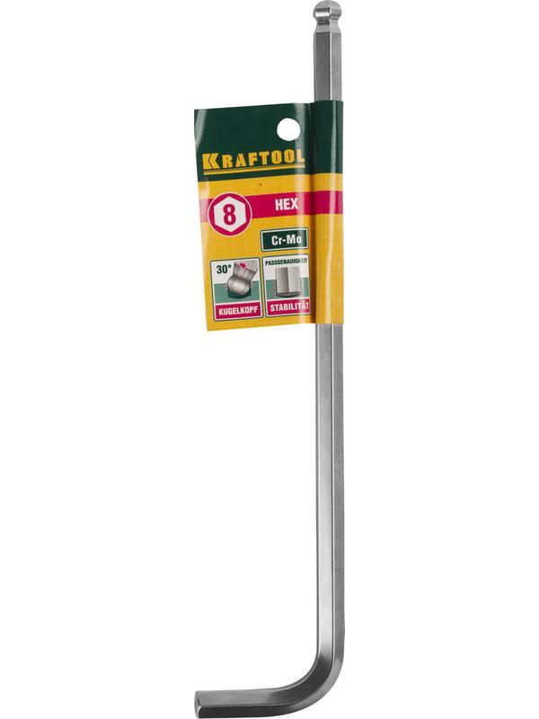 KRAFTOOL Hex 8, длинный имбусовый ключ (27437-8)