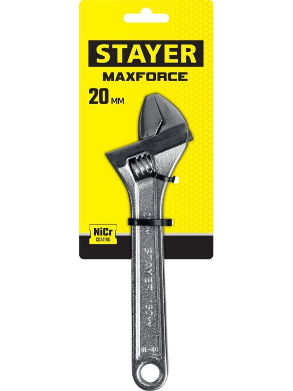 STAYER MAX-Force, 150/20 мм, разводной ключ (2725-15)