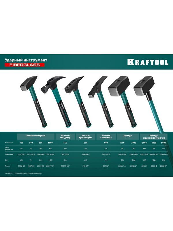 KRAFTOOL Fiberglass, 800 г, слесарный молоток (2007-08)