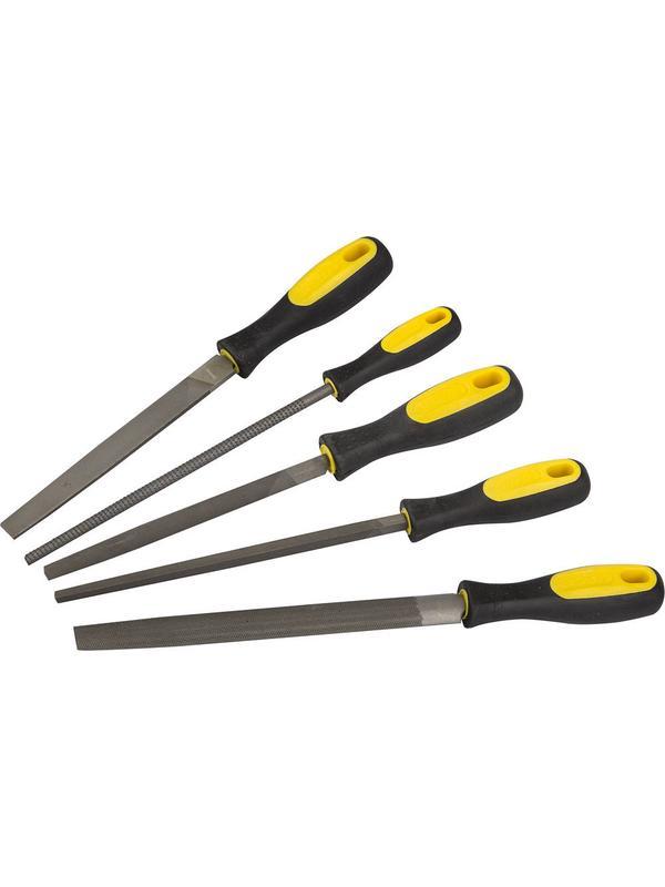 STAYER 200 мм, 5 предм., набор напильников, Professional (1682-20-H5)