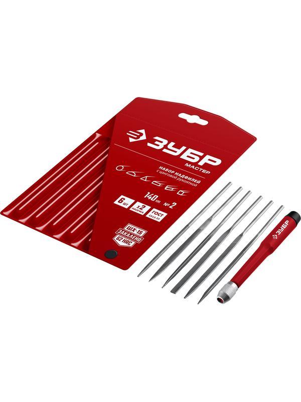 ЗУБР 6 шт, 140 мм, набор надфилей (16053-H6)