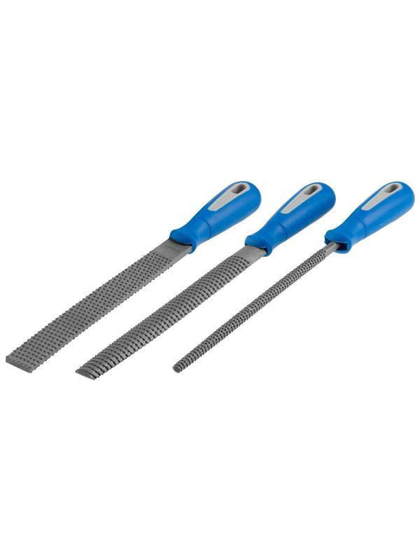 ЗУБР 200 мм, 3 предм, набор рашпилей, Профессионал (16657-H3)