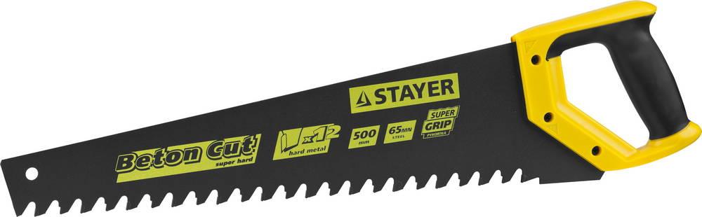 STAYER Beton Cut, 500 мм, специальная ножовка, Professional (2-15096)