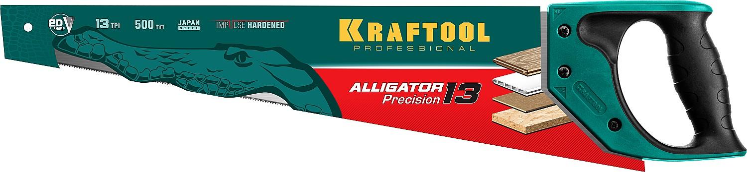 KRAFTOOL Alligator Precision 13, 500 мм, ножовка для точного реза (15225-50)