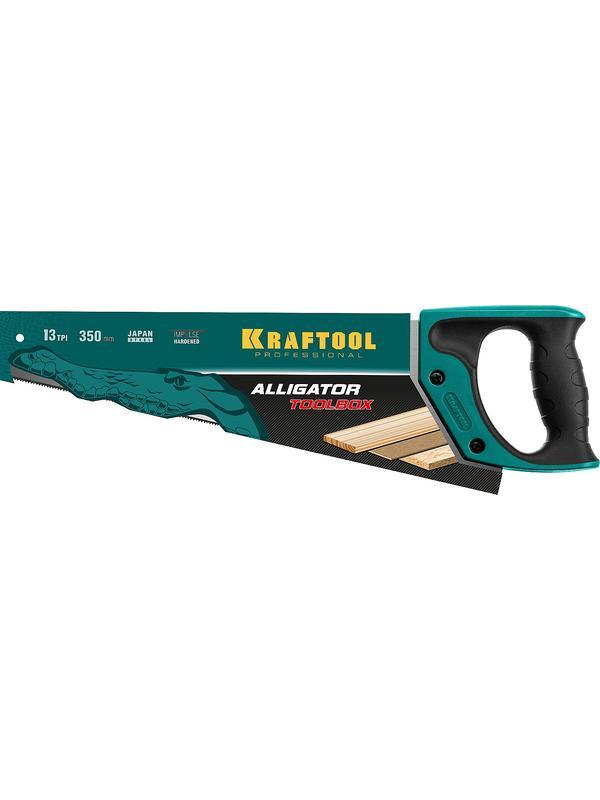 KRAFTOOL Alligator Toolbox 13, 350 мм, ножовка по дереву (15227-35)