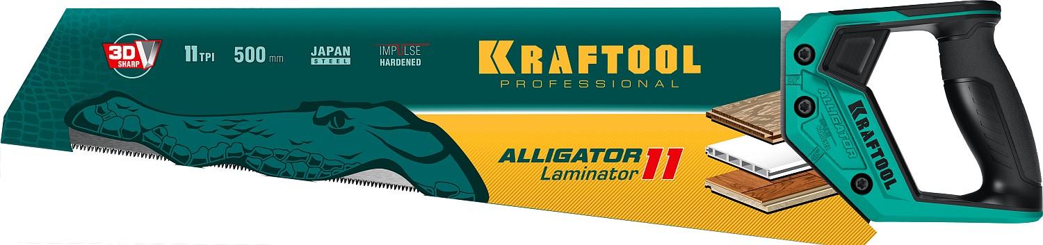 KRAFTOOL Alligator Laminator 11, 500 мм, ножовка по ламинату (15207)