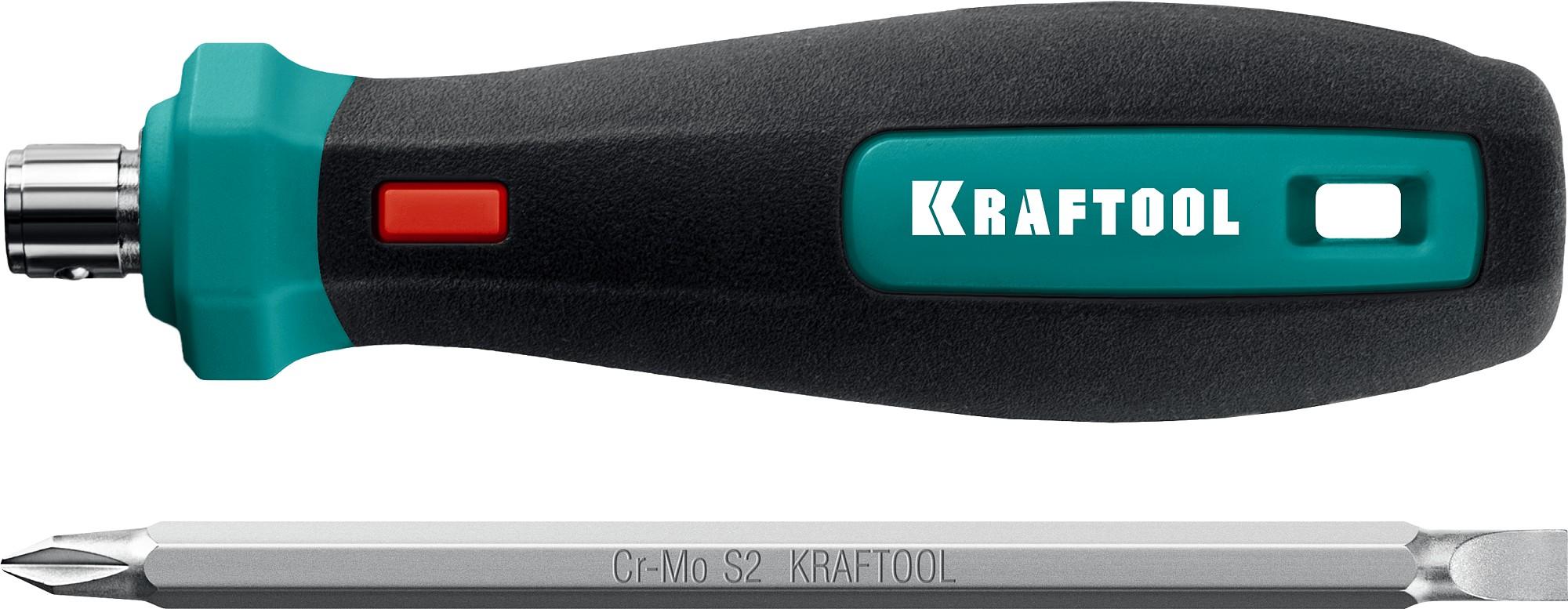 KRAFTOOL Universal-8, универсальная переставная отвертка (26168)