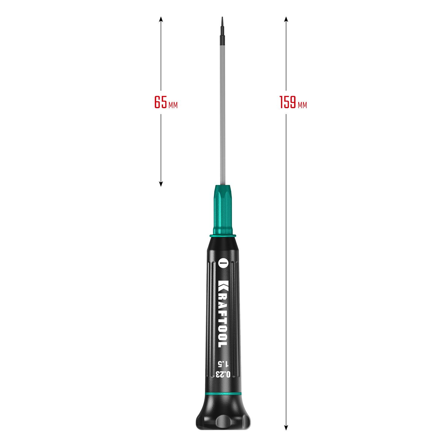 KRAFTOOL Precision SL1.5, отвертка для точных работ (25681-1.5)