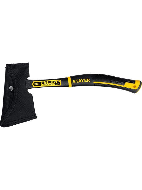 STAYER STRIKE, 600/850 г, 330 мм, цельнометаллический топор, Professional (2065-06)