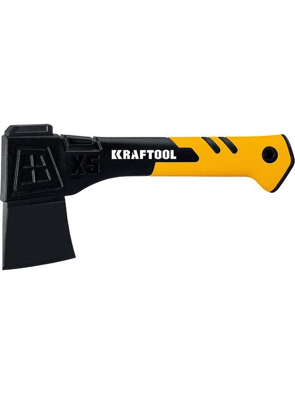 KRAFTOOL X5, 440/620 г, в чехле, 230 мм, универсальный топор (20660-05)