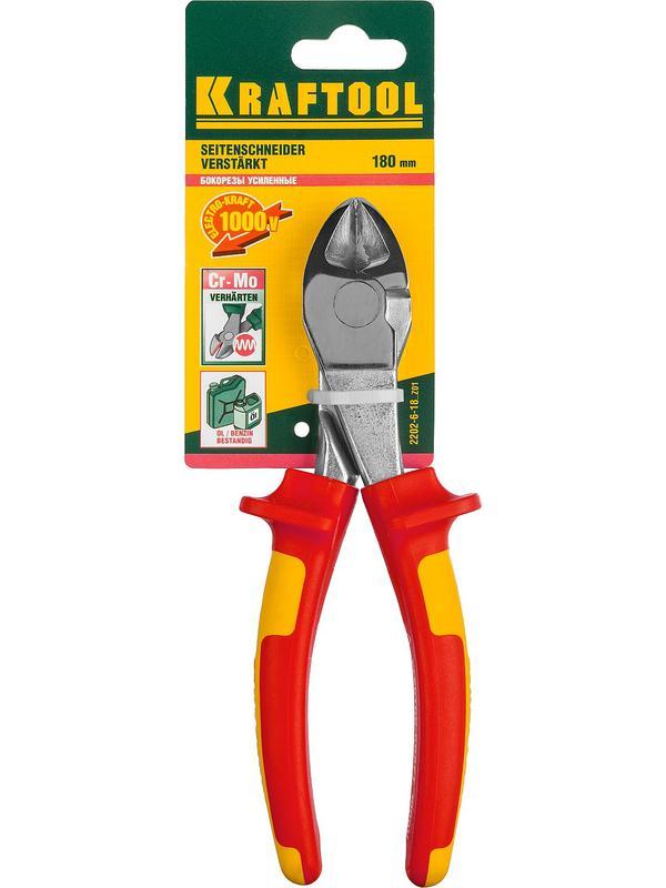 KRAFTOOL Electro-Kraft, 180 мм, усиленные бокорезы (2202-6-18)