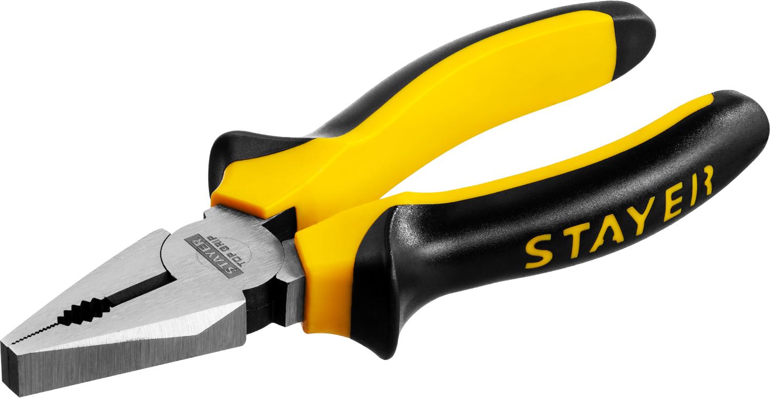 STAYER TOPGrip, 160 мм, комбинированные плоскогубцы (2205-1-16)