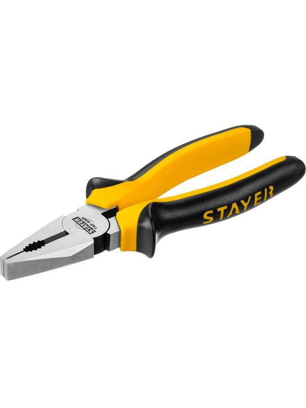 STAYER TOPGrip, 180 мм, комбинированные плоскогубцы (2205-1-18)