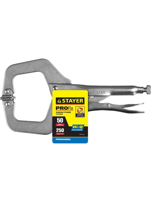 STAYER PRO-Fix 250 мм, зажимные клещи (22476)