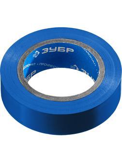 ЗУБР ЭЛЕКТРИК-10, 15 мм х 10 м, 6 000 В, синяя, не поддерживает горение, изолента ПВХ, Профессионал (1233-73)