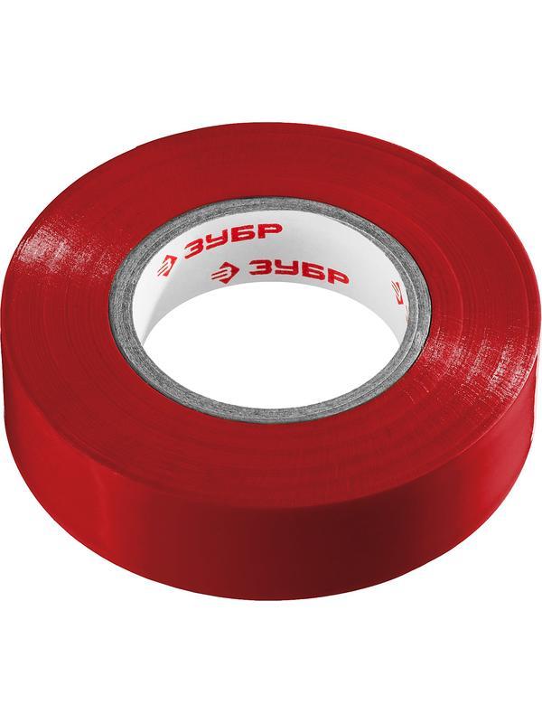 ЗУБР ЭЛЕКТРИК-20, 19 мм х 20 м, 6 000 В, красная, не поддерживает горение, изолента ПВХ, Профессионал (1234-3)