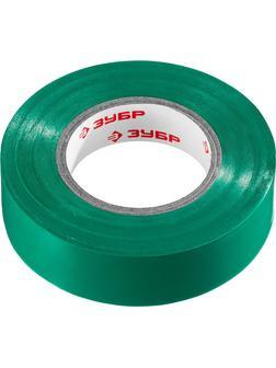 ЗУБР ЭЛЕКТРИК-20, 19 мм х 20 м, 6 000 В, зеленая, не поддерживает горение, изолента ПВХ, Профессионал (1234-4)