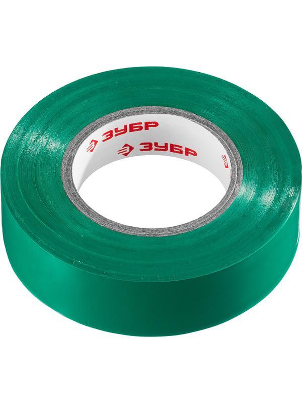 ЗУБР ЭЛЕКТРИК-20, 19 мм х 20 м, 6 000 В, зеленая, не поддерживает горение, изолента ПВХ, Профессионал (1234-4)