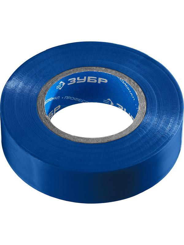 ЗУБР ЭЛЕКТРИК-20, 19 мм х 20 м, 6 000 В, синяя, не поддерживает горение, изолента ПВХ, Профессионал (1234-7)
