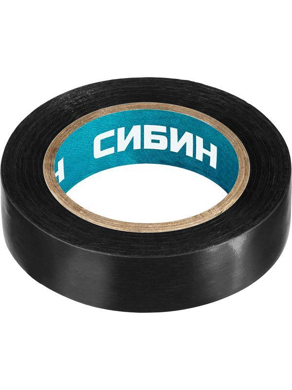 СИБИН 15 мм х 10 м, 5 000 В, черная, изолента ПВХ (1235-2)
