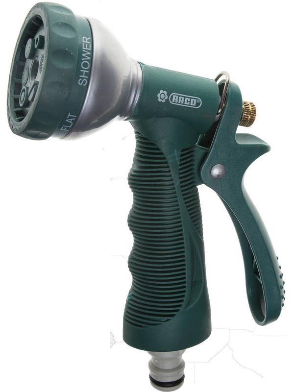 RACO 354C, 6 режимов, курок сзади, металлический с TPR, поливочный пистолет (4255-55/354C-18)