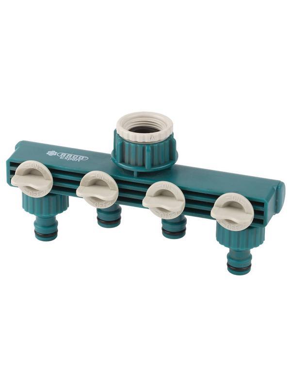 RACO ORIGINAL, 3/4″ - 1″, четырехканальный, с внутренней резьбой, поливочный распределитель (4250-55257C)