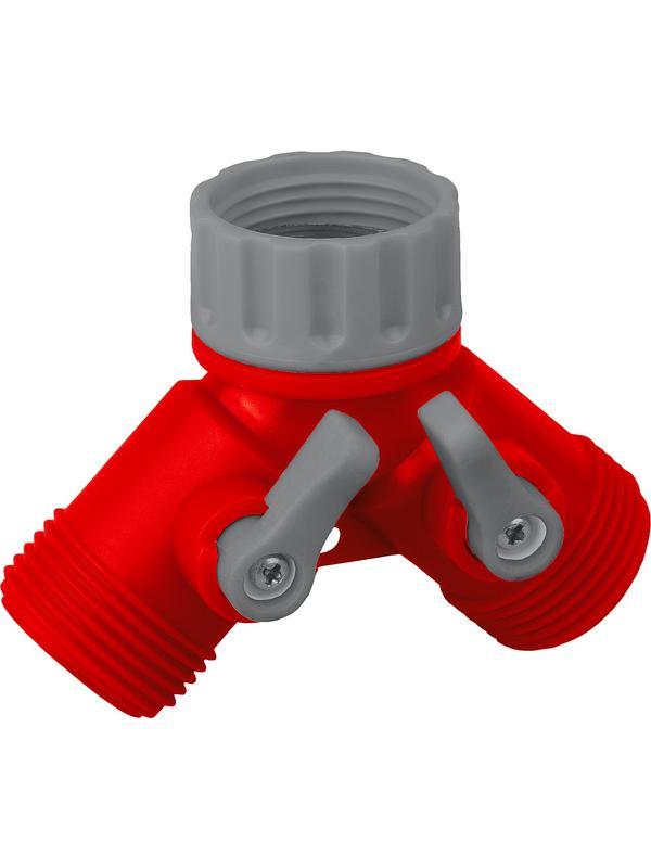 Поливочный распределитель GRINDA GS-2 8-426310, двухканальный, с внутренней резьбой / 3/4″