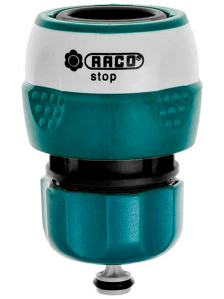 Быстросъемный соединитель для шланга RACO COMFORT-PLUS 4248-55233C, с автостопом, из ABS-пластика с TPR / 1/2″