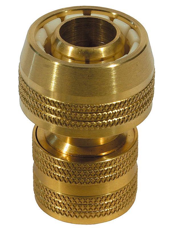 Соединитель для шланга RACO PROFI 4246-55008B, быстросъемный из латуни / 3/4″