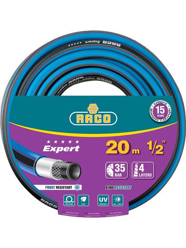 RACO EXPERT, 1/2″, 20 м, 35 атм, четырёхслойный, армированный, поливочный шланг (40302-1/2-20)