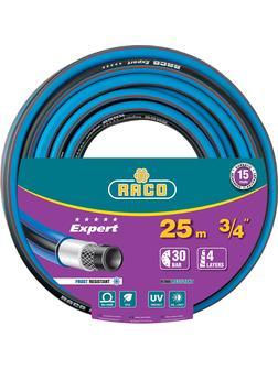 RACO EXPERT, 3/4″, 25 м, 30 атм, четырёхслойный, армированный, поливочный шланг (40302-3/4-25)