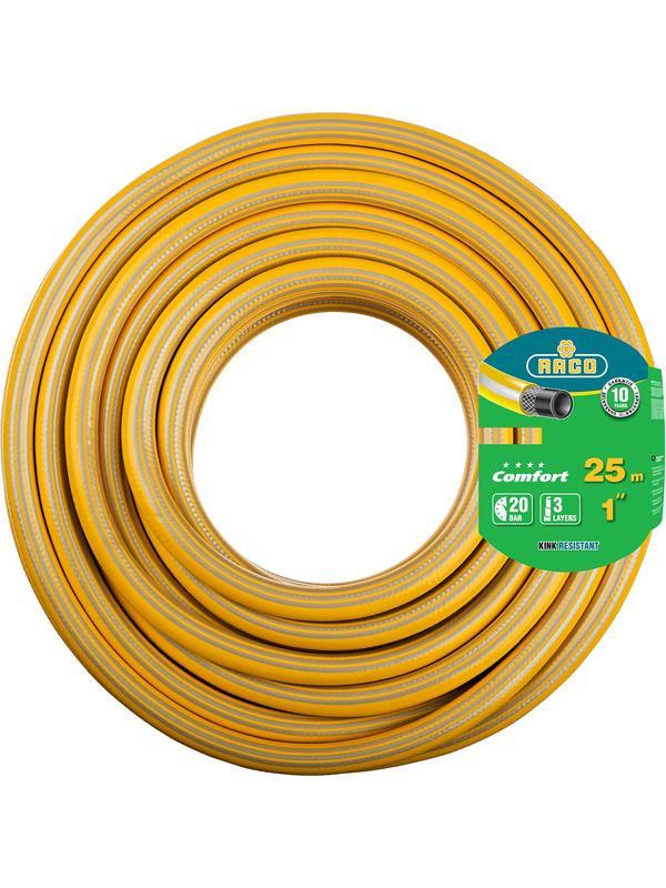 RACO COMFORT, 1″, 25 м, 20 атм, трёхслойный, армированный, поливочный шланг (40303-1-25)