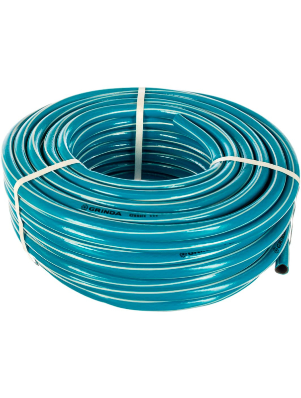 Шланг поливочный GRINDA Classic 8-429001-1/2-30, 1/2″, 25 атм, трёхслойный, армированный, сетчатое армирование полиамидной нитью / 30 м.