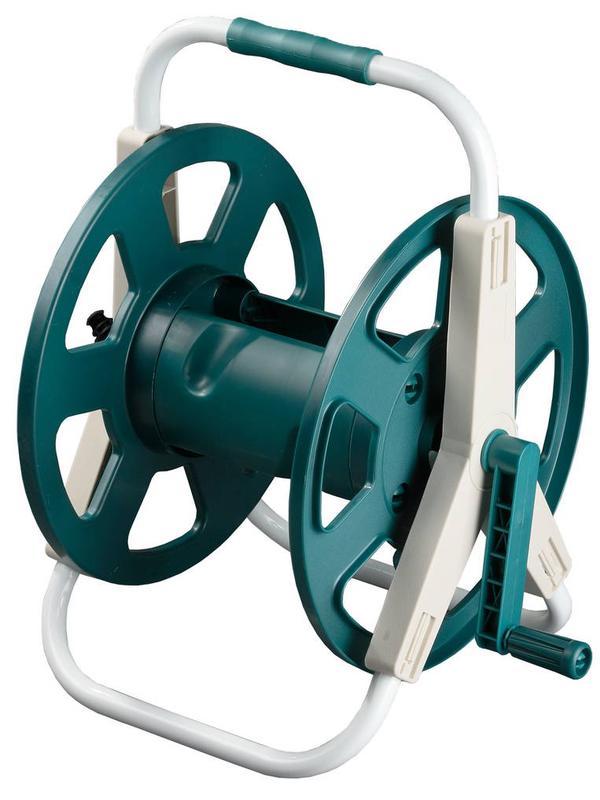 RACO для шлангов 60 м х 1/2″, на подставке, стальные опоры, пластиковый барабан, катушка для шлангов (4260-55/586)