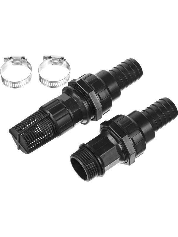 ЗУБР обратный клапан с фильтром, адаптер, два хомута, набор для всасывающих шлангов (40316)